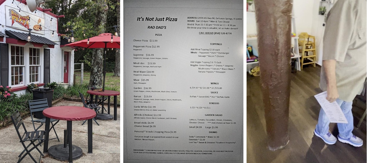 Rad Dad's, It's Not Just Pizza Menu