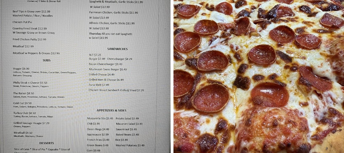 Rad Dad's, It's Not Just Pizza Menu