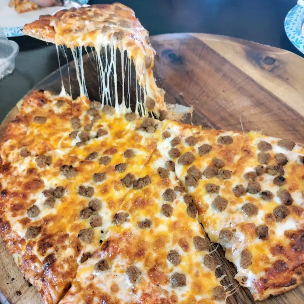 Hamburger Pizza with Colby Jack Cheese